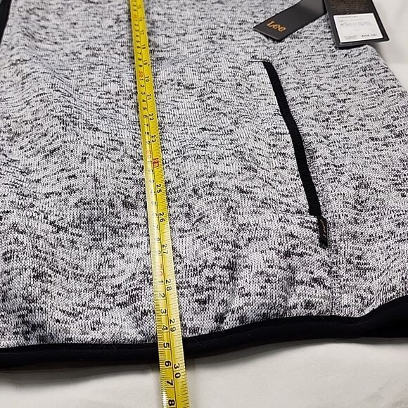 LEE Men’s Zippered Outdoor Vest Gray Men Size 2XL Cozy Fall Outdoor Sporty NEW - Picture 7 of 10
